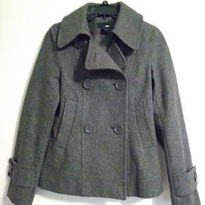H & M Girls Coat Button Size 2 Gray
